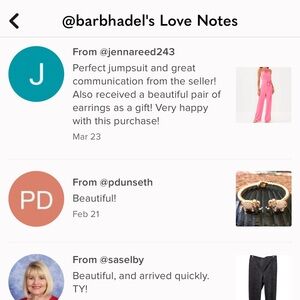 LOVE NOTES from customers